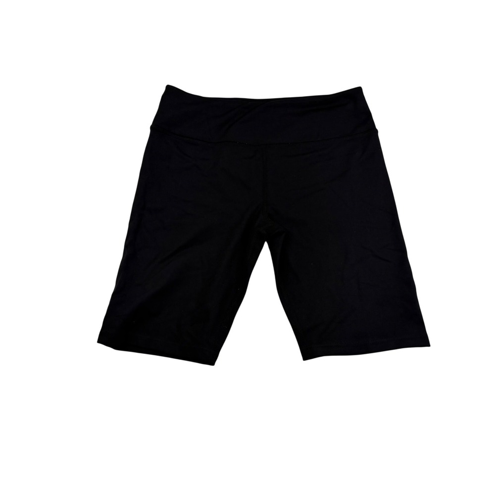 Mondetta Womens Black Recycled Polyester Spandex Bike Shorts Size L 14/16 Active